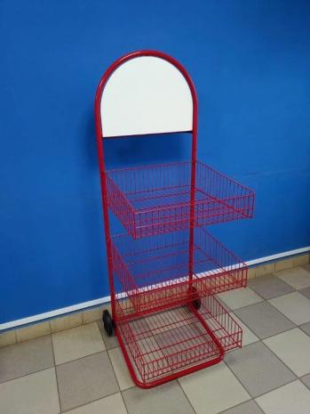 POS-Rolly Verkaufsständer bordeaux
