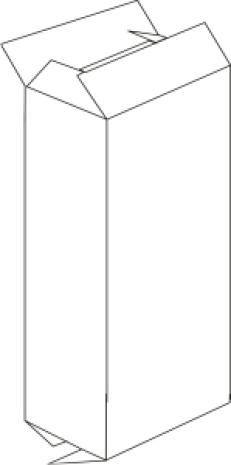 Faltkarton braun, 290x70x1180 mm