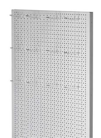 LWS-Lochwand 2-seitig, mit Sockel, silber