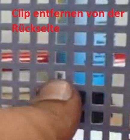 Kunststoff-Clips für Lochblechständer 28 mm, schwarz