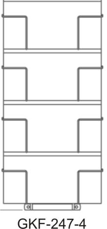 Grundständer 2-seitig, 200 / 515 für Thekenständer
