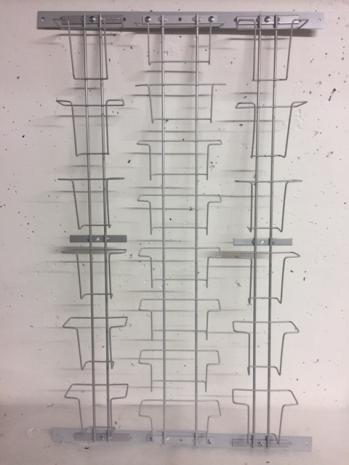 Postkarten-Wandtafel 109-153-109 mm, 20, silber