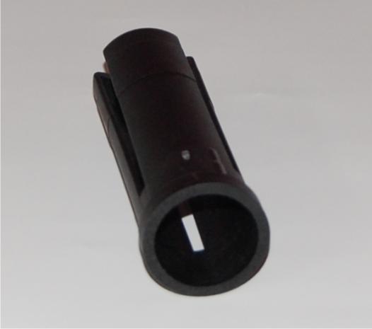 Fußkreuzhülse, konisch, Ø 35, 30,5 x 100 mm, PE schwarz