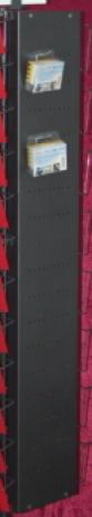 Bodenständer 107 mm Fachbreit, 20 Fächer, 1150 mm, 2-reihig, 2 Lochbleche, schwarz