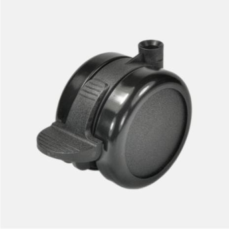 Rollensatz 3/2 DKFD 75/6 schwarz/schwarz