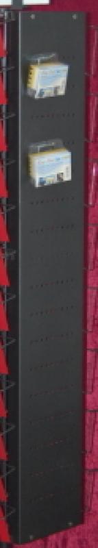Lochblech-Seitenabdeckung, B187 mm x 1150 mm, schwarz