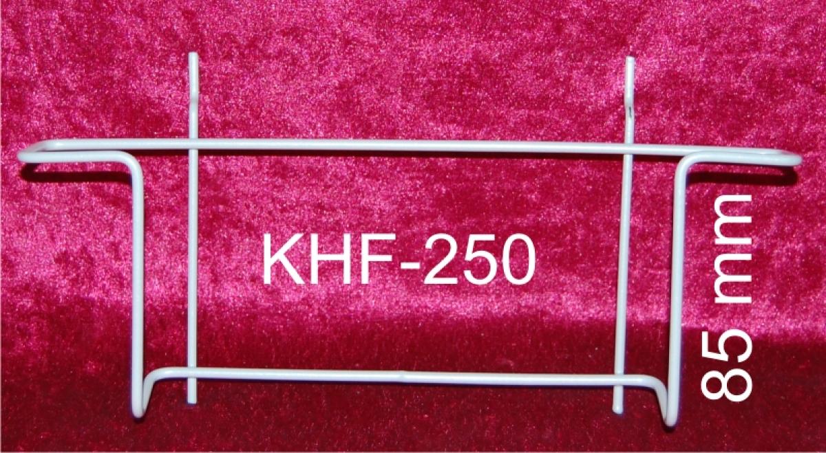Karten-Hängefach, 250 mm breit, A5 quer 1/2 quer eloxalsilber