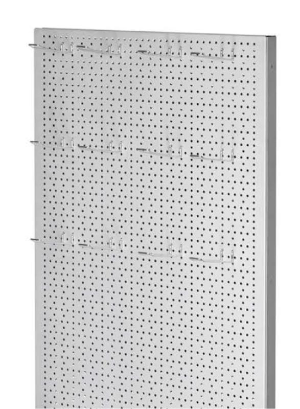 LWS-Lochwand 2-seitig, mit Sockel, silber