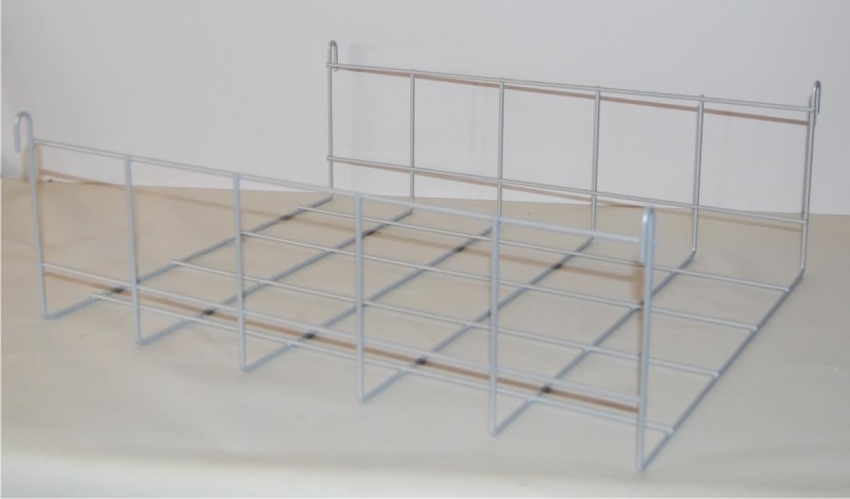 Einhängekorb für Geschenkpapierbogen-Ständer, 550 mm, silber