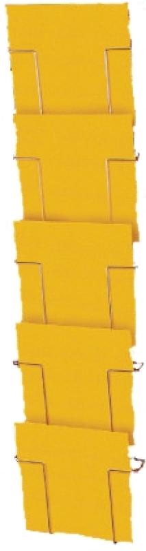 PFL Produktfachleiste Kalenderformat 320 mm breit, 5 Fächer, schwarz