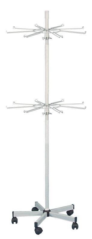 Hakenring-Bodenständer 2/16 Doppelhaken, 1780 mm