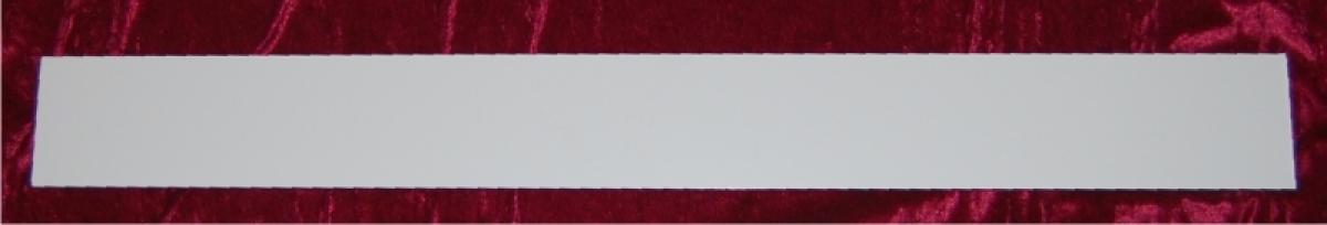 Schilderplatte für Papierleiter 550 mm SF 595x70x3 mm weiss