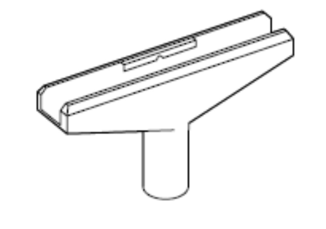 T-Stück 90 mm, Reihe 100, 10 mm Ø