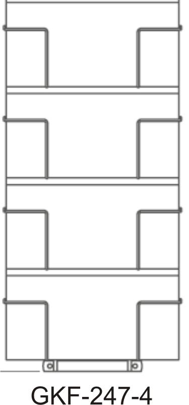 Grundständer 2-seitig, 200 / 515 für Thekenständer