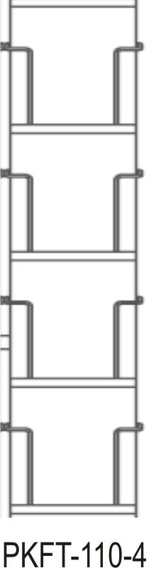Grundständer 2-seitig, 200 / 515 für Thekenständer