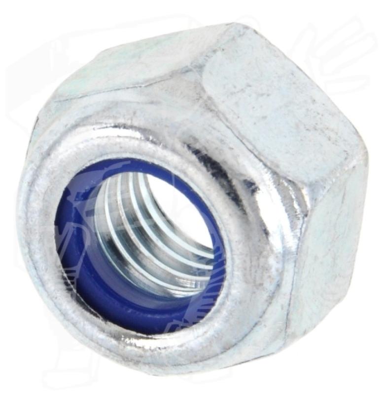 DIN 982 Sechskantmuttern, Polyamidklemmteil, hohe Form = ISO 7040 / 8-gal Zn / M 4