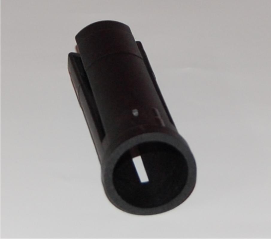Fußkreuzhülse, konisch, Ø 35, 30,5 x 100 mm, PE schwarz