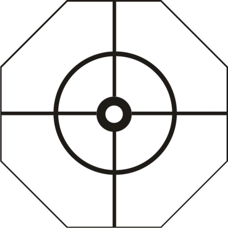 Grundständer 8-seitig, schwarz, für 1-reihige Fachleisten bis 185 mm