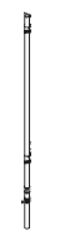Standrohr 28 Ø x 1780 mm, schwarz