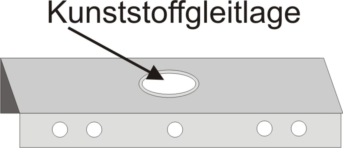 Rahmensatz 2-seitig, silber, 320 mm / 28 mm